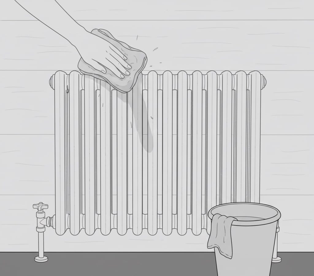 Уборка трубчатого радиатора