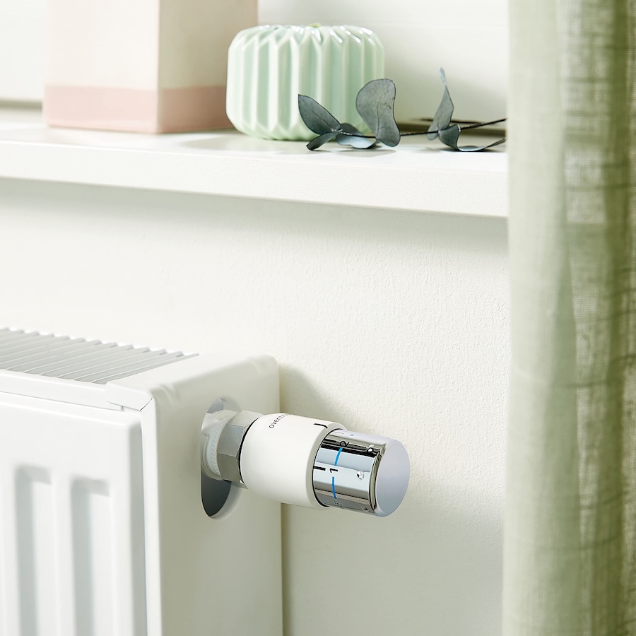 Термоголовка на трубчатом радиаторе отопления